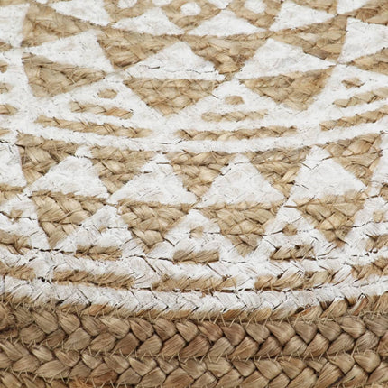 Pouf Fait À La Main 45X30 Cm Jute
