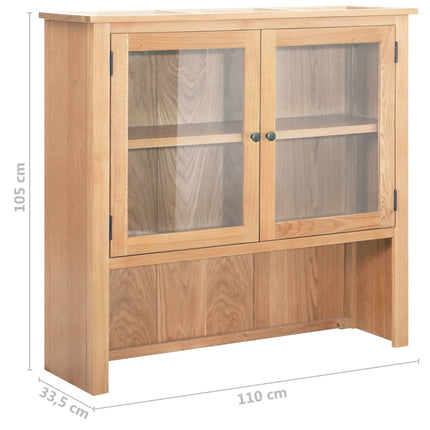 Huche De Pupitre 110X33,5X105 Cm Bois De Chêne Massif