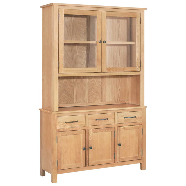 Huche De Pupitre 110X33,5X105 Cm Bois De Chêne Massif