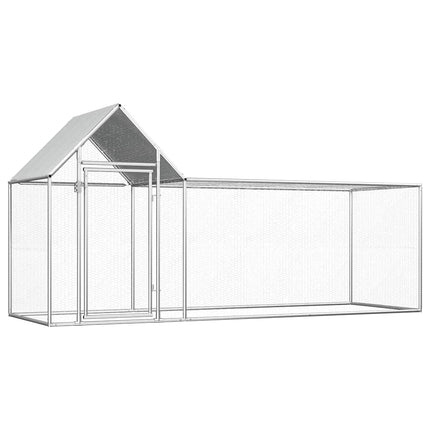 Poulailler 2 X 1 X 1,5 M Acier Galvanisé