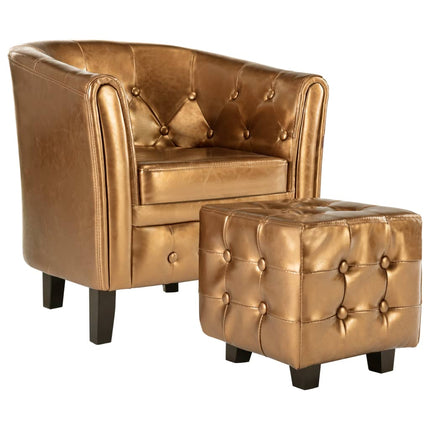 Chaise Cabriolet Avec Repose-Pied Similicuir