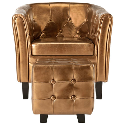 Chaise Cabriolet Avec Repose-Pied Similicuir