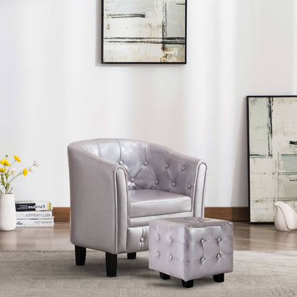 Chaise Cabriolet Avec Repose-Pied Similicuir