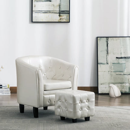 Chaise Cabriolet Avec Repose-Pied Similicuir