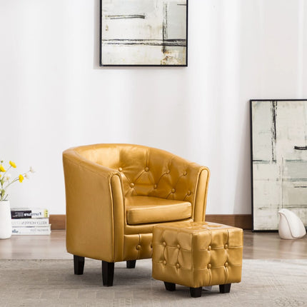 Chaise Cabriolet Avec Repose-Pied Similicuir
