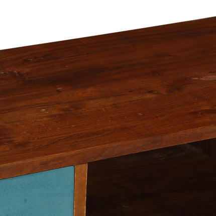 Meuble Tv Avec 3 Tiroirs 110X35X50 Cm Bois D'acacia Solide