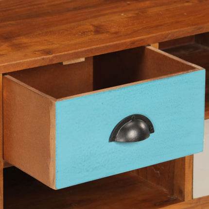 Meuble Tv Avec 3 Tiroirs 110X35X50 Cm Bois D'acacia Solide