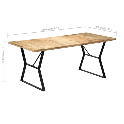 Table À Manger Bois De Manguier Massif