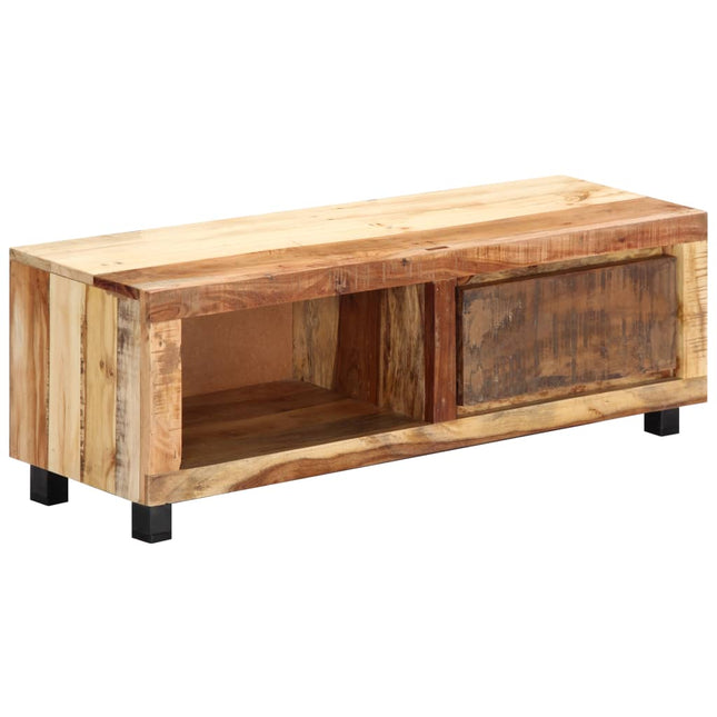 Meuble Tv 100X30X33 Cm Bois De Récupération Massif
