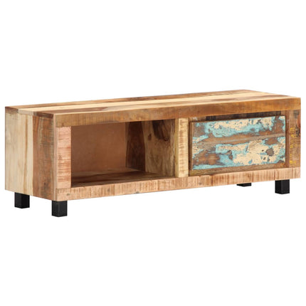 Meuble Tv 100X30X33 Cm Bois De Récupération Massif