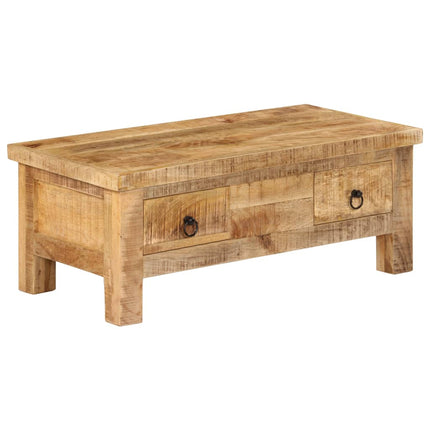 Table Basse À Tiroirs Bois De Récupération 90X45X35 Cm