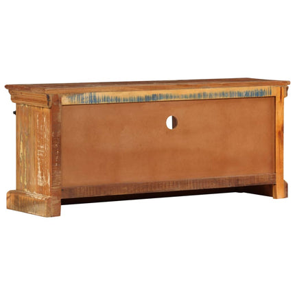 Meuble Tv 110 X 30 X 45 Cm Bois De Récupération Massif