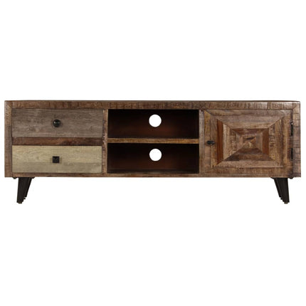 Meuble Tv 118X30X40 Cm Bois De Manguier Massif