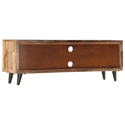 Meuble Tv 118X30X40 Cm Bois De Manguier Massif
