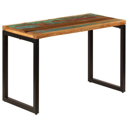 Table À Manger Avec Pieds En Acier Bois Massif