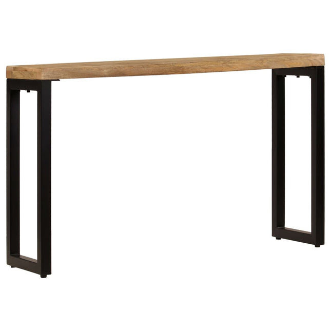 Table Console 120X35X76 Cm Bois De Manguier Solide Et Acier