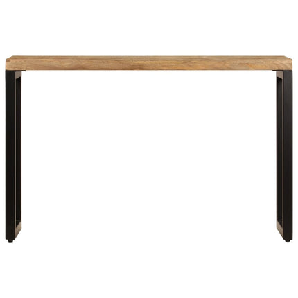 Table Console 120X35X76 Cm Bois De Manguier Solide Et Acier