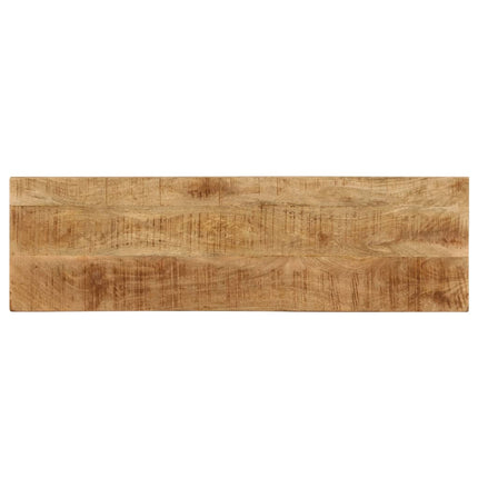 Table Console 120X35X76 Cm Bois De Manguier Solide Et Acier