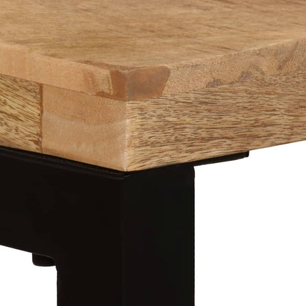 Table Console 120X35X76 Cm Bois De Manguier Solide Et Acier