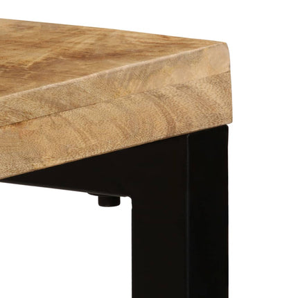 Table Console 120X35X76 Cm Bois De Manguier Solide Et Acier