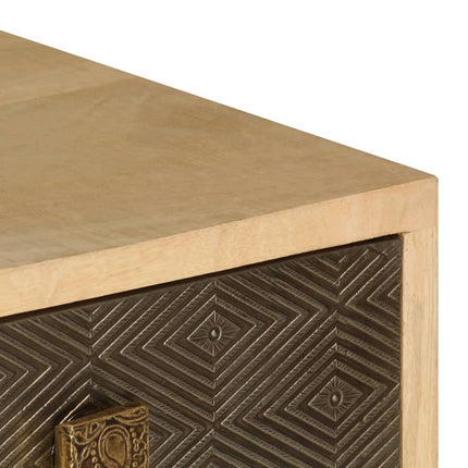 Meuble Tv 120X30X40 Cm Bois Massif De Manguier