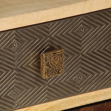 Meuble Tv 120X30X40 Cm Bois Massif De Manguier