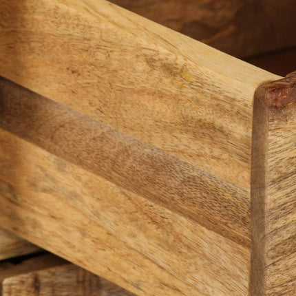 Meuble Tv Avec Tiroirs 120X30X40 Cm Bois Massif De Manguier