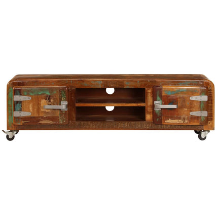 Meuble Tv 120X30X36 Cm Bois De Récupération Massif