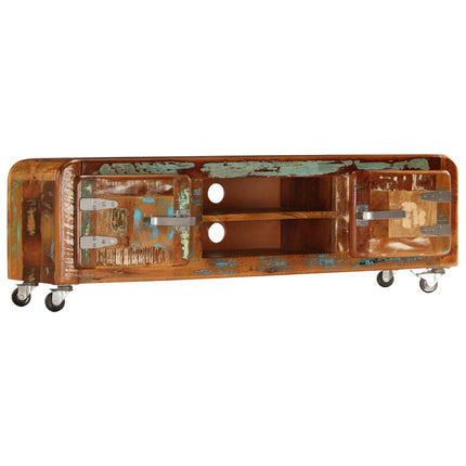 Meuble Tv 120X30X36 Cm Bois De Récupération Massif