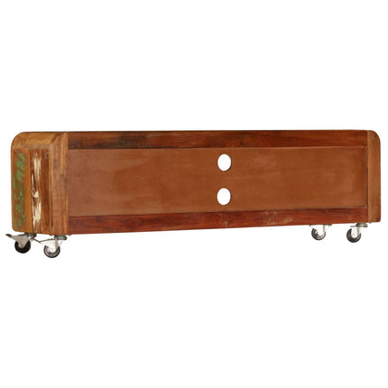 Meuble Tv 120X30X36 Cm Bois De Récupération Massif