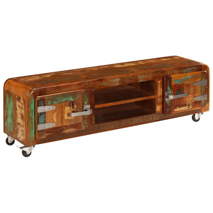 Meuble Tv 120X30X36 Cm Bois De Récupération Massif