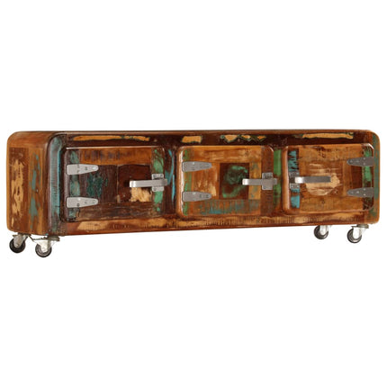 Meuble Tv 120 X 30 X 37 Cm Bois De Récupération Massif