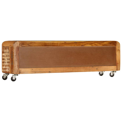 Meuble Tv 120 X 30 X 37 Cm Bois De Récupération Massif
