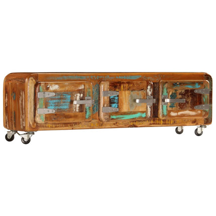 Meuble Tv 120 X 30 X 37 Cm Bois De Récupération Massif