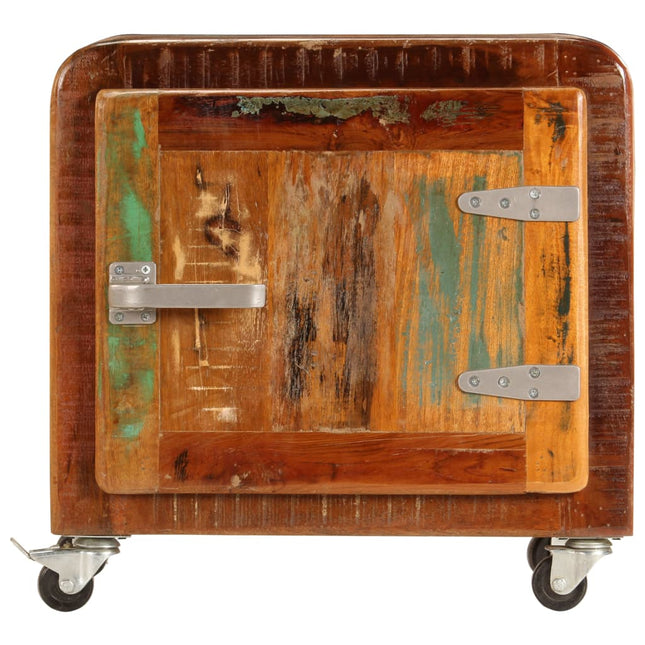 Table De Chevet 50 X 30 X 50 Cm Bois De Récupération Massif