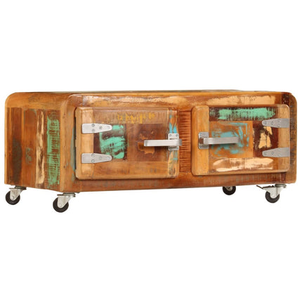 Table Basse 85X55X40 Cm Bois De Récupération Massif
