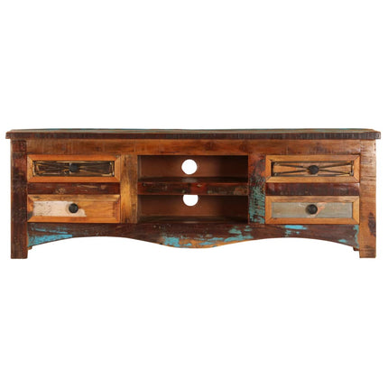 Meuble Tv 120X30X40 Cm Bois De Récupération Massif