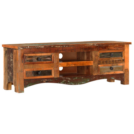 Meuble Tv 120X30X40 Cm Bois De Récupération Massif