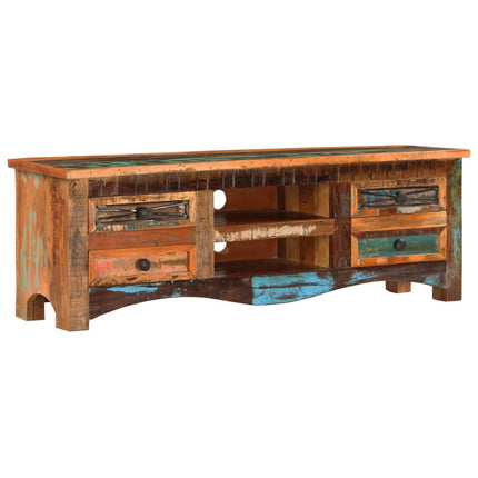 Meuble Tv 120X30X40 Cm Bois De Récupération Massif