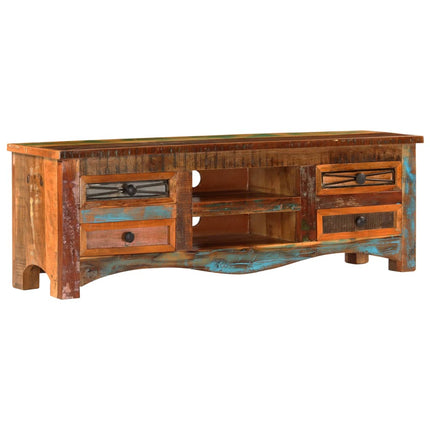 Meuble Tv 120X30X40 Cm Bois De Récupération Massif