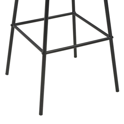 Tabourets De Bar Lot De 2 Noir Pinède Solide Et Acier