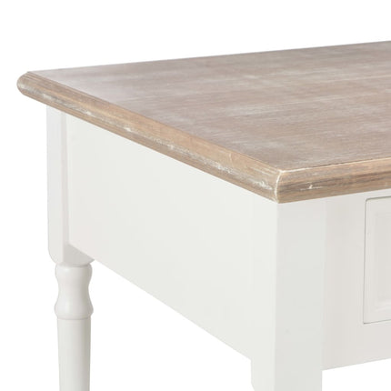 Table Basse Blanc 100X55X45 Cm Bois