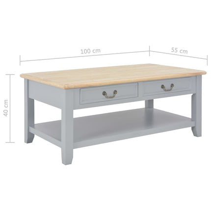 Table Basse 100X55X40 Cm Bois