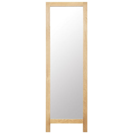 Miroir Sur Pied 48X46,5X150 Cm Bois De Chêne Solide
