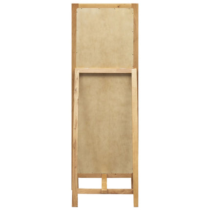 Miroir Sur Pied 48X46,5X150 Cm Bois De Chêne Solide