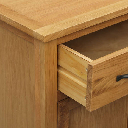 Armoire À Chaussures 76X37X105 Cm Bois De Chêne Solide Marron