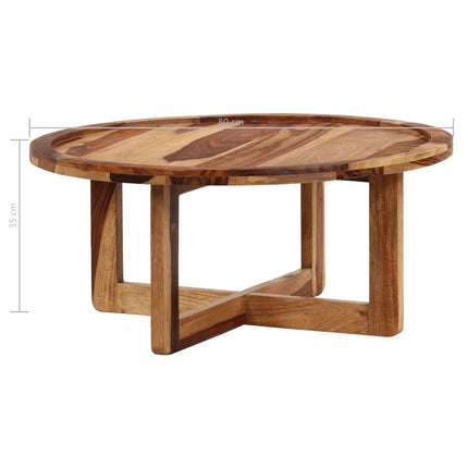 Table Basse 80X35 Cm Bois Massif