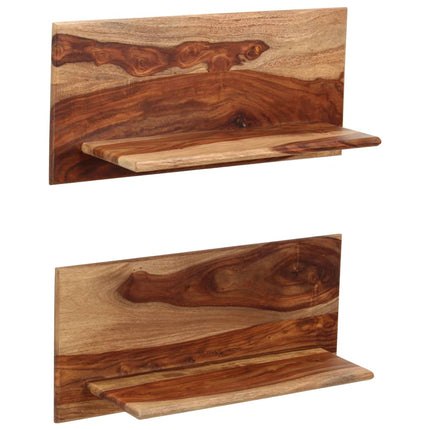 Étagères Murales 2 Pcs Bois Massif