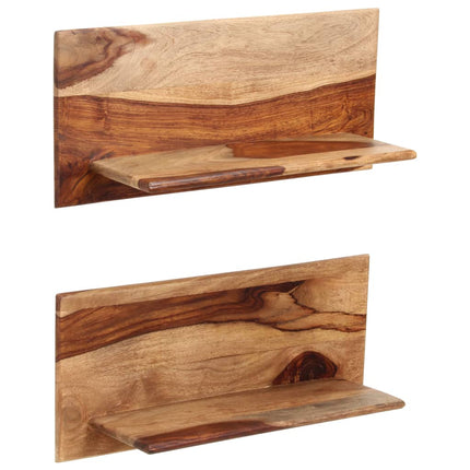 Étagères Murales 2 Pcs Bois Massif