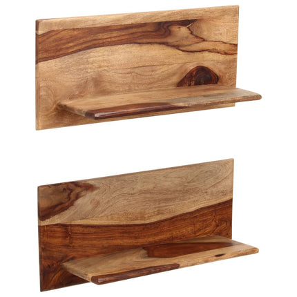 Étagères Murales 2 Pcs Bois Massif